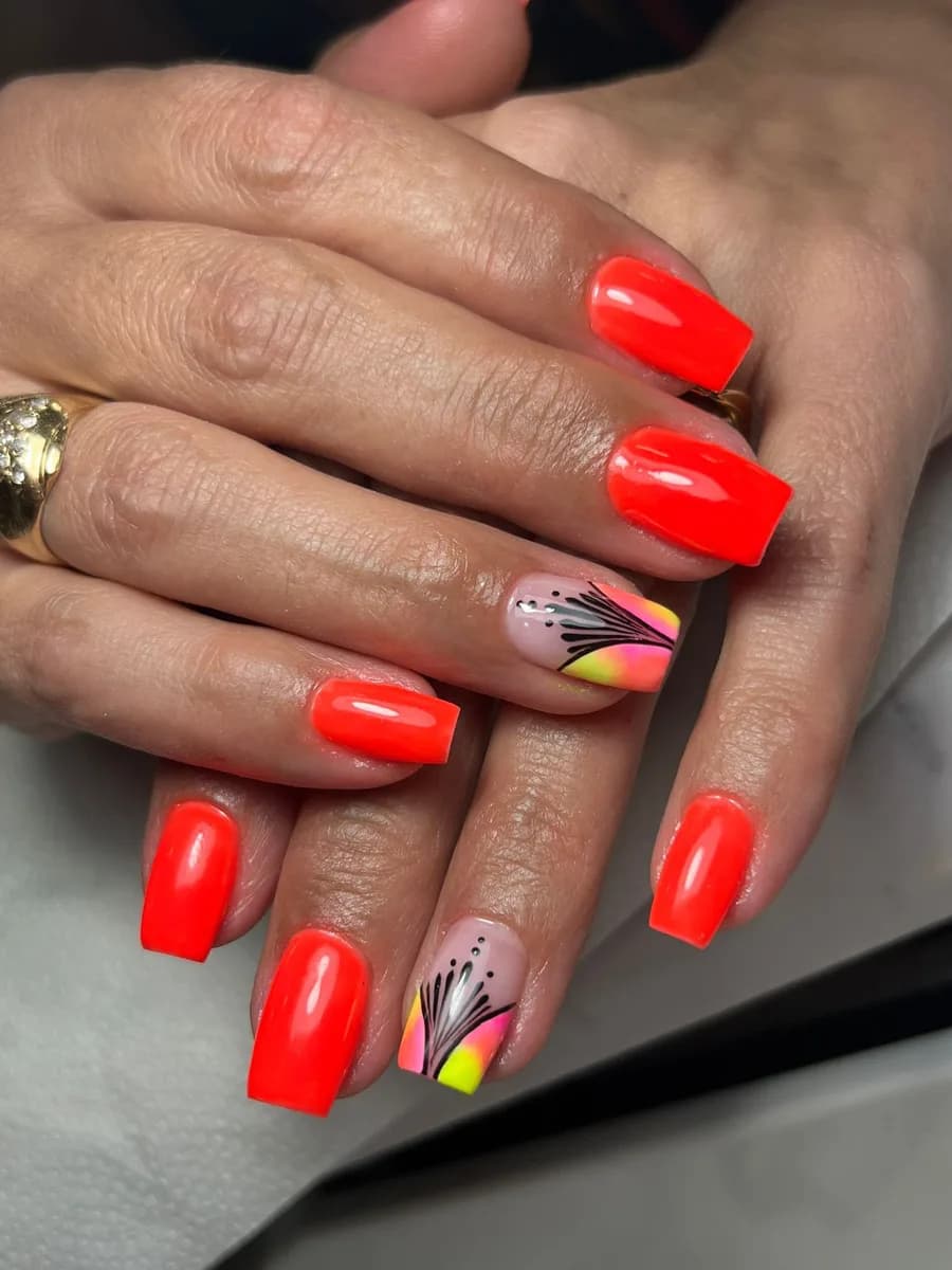 Esmaltado perfecto en rojo